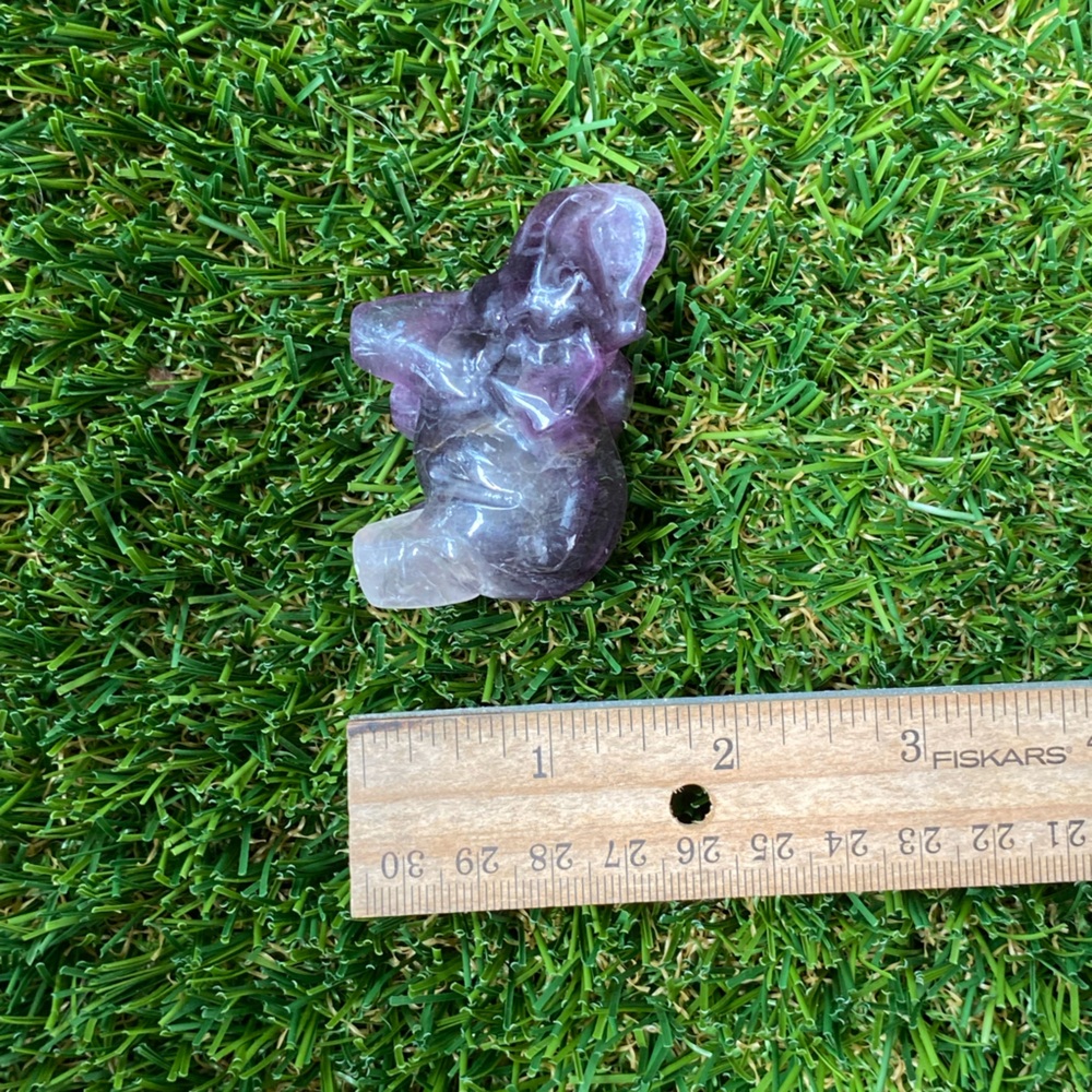 Purple Crystal Fluorite Elephant - Picture 16 of 16